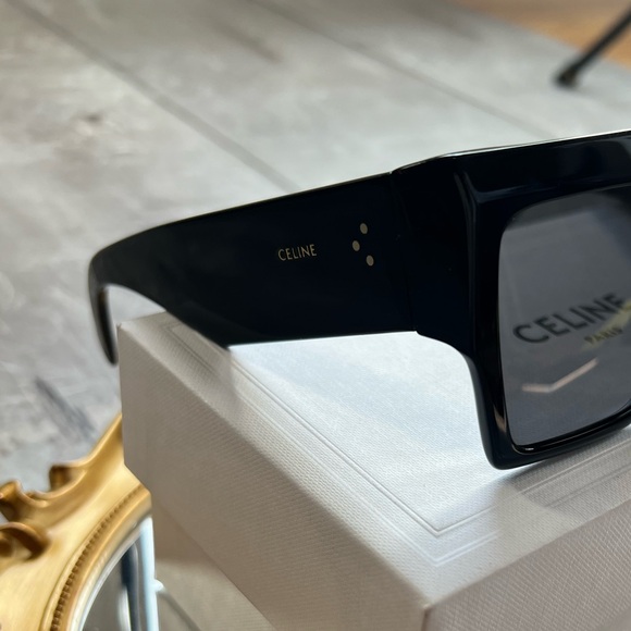CELINE 60MM Flat-Top Square Sunglasses in Black - Picture 8 of 15